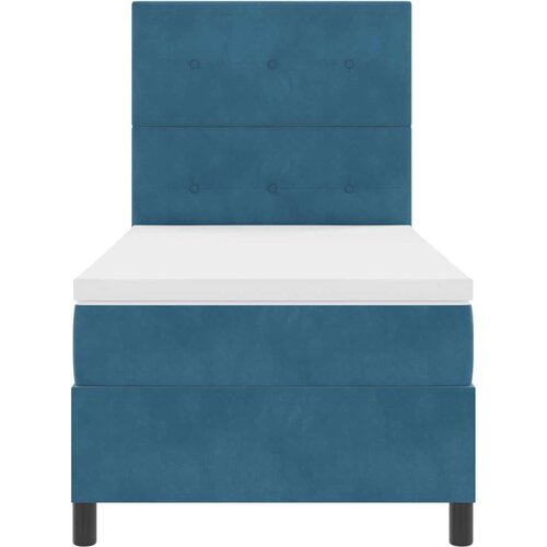 Box Spring Krevet s Madracem Tamno Plavi 100x200 cm Bar&amp;scaron;un Slike