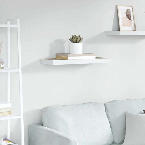  Plutajuća zidna polica boja hrasta i bijela 60x23,5x3,8 cm MDF Cijene