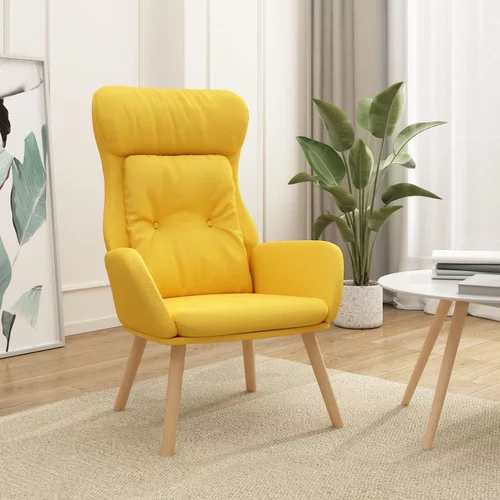  Stolica za opuštanje od tkanine boja senfa