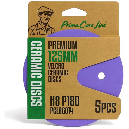  Brusni disk Ceramic, 125 mm, H8, P180, 5 komada Slike