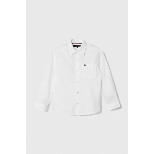 Tommy Hilfiger Dječja pamučna košulja boja: bijela