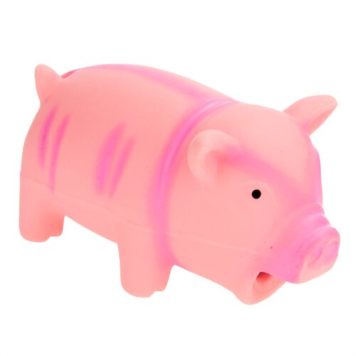 Zooplus Pasja igrača kruleči pra&amp;scaron;ič iz lateksa - pribl. 15 cm, roza Slike