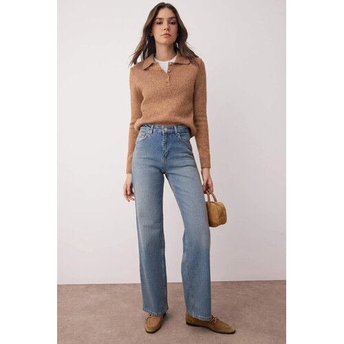 TRENDYOLMILLA ženski pantalone model Twoaw26Je00084, plava Cene