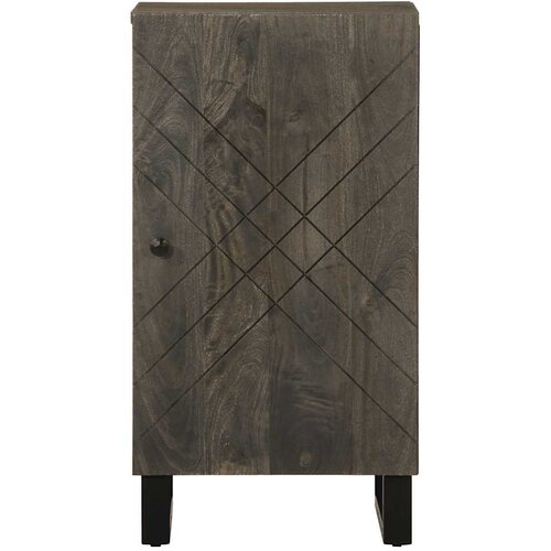  Komoda crna 40x33x75 cm Puno drvo Mango Slike