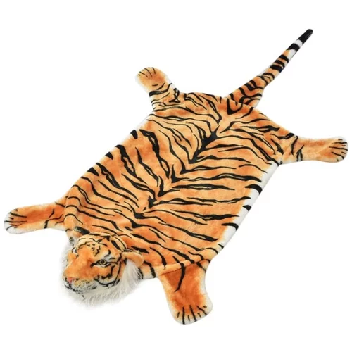  Plišasta preproga tiger 144 cm rjave barve