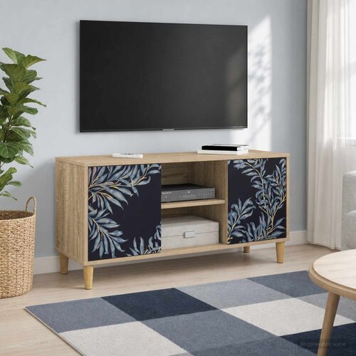  TV ormar RHENEN 102 x 33 x 50 cm Sonoma Konstruirano drvo Slike