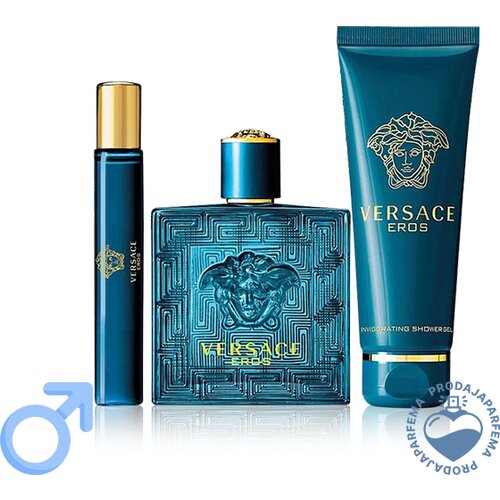 Versace Eros 100ml EDP + Parfemska kupka i gel za tuširanje 150ml + 10ml EDP Cijene