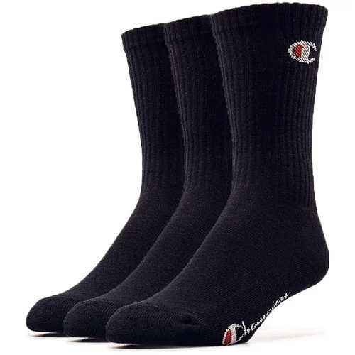 Champion Authentic Athletic Apparel 3PK CREW SOCKS Uniseks čarape, crna, veličina