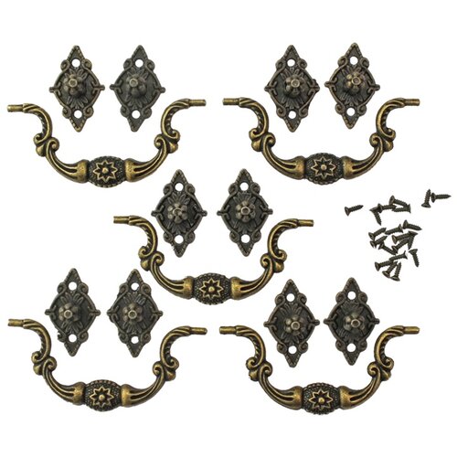 Metalna ručka bronzane boje 90x39 mm - 5 kom - 07 Cijene