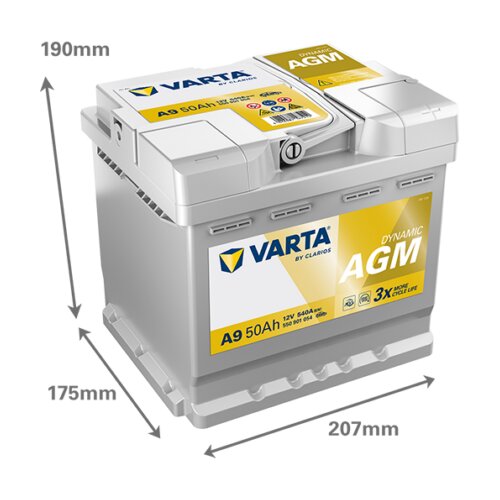 Akumulator VARTA Silver Dynamic AGM 12V 50Ah 540A (A9) Cijene