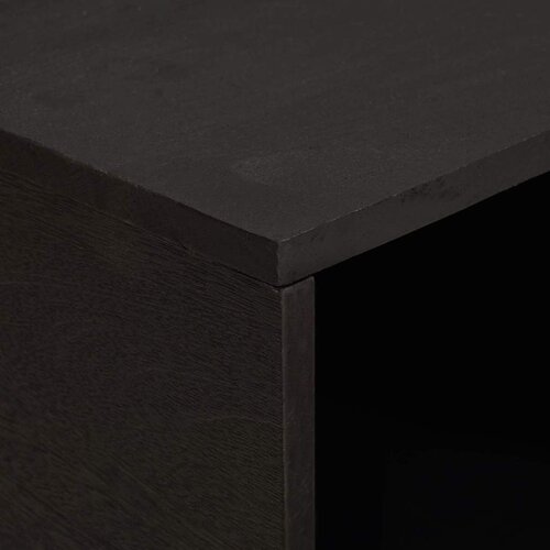  Kava Stol Crna 80 x 50 x 40 cm Čvrsto drvo manga Slike