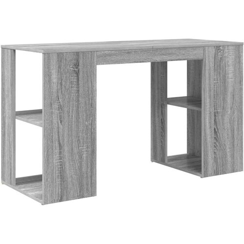  Stol s policom Siva Sonoma 130 x 50.5 x 75 cm Konstruirano drvo Slike
