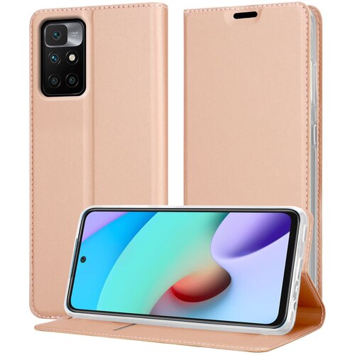  case, združljiv z xiaomi v elegantnem rosă ‰ gold - zaščitni pokrov z magnetnim zapiranjem, stoječo funkcijo in režo za kartico, (20694498) Cene