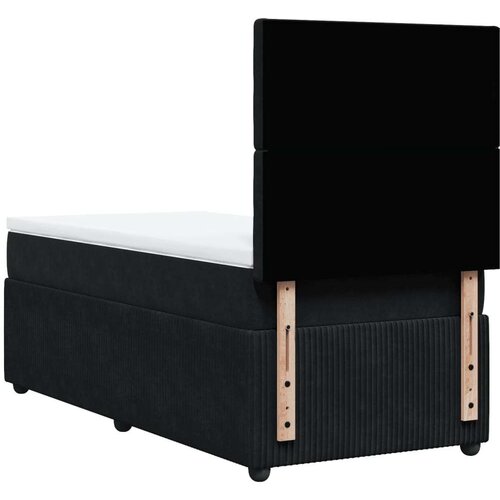 VidaXL box spring krevet s madracem crni 80 x 200 cm bar&amp;scaron;unasti Slike
