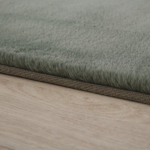 XXXL Preproga Z Visokim Florom Pouffy, Zelena, 240x340cm Slike