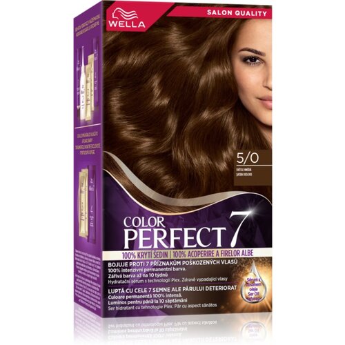 Wella Color Perfect Intense barva za lase odtenek 5/0 Light Brown 1 kos Slike
