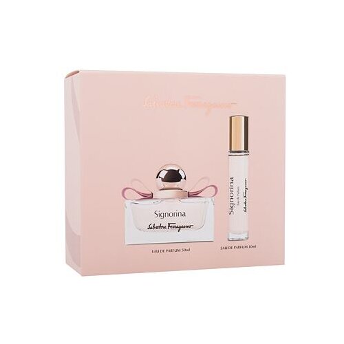 Salvatore Ferragamo Signorina darilni set parfumska voda 100 ml + losjon za telo 50 ml + parfumska voda 5 ml za ženske Cene