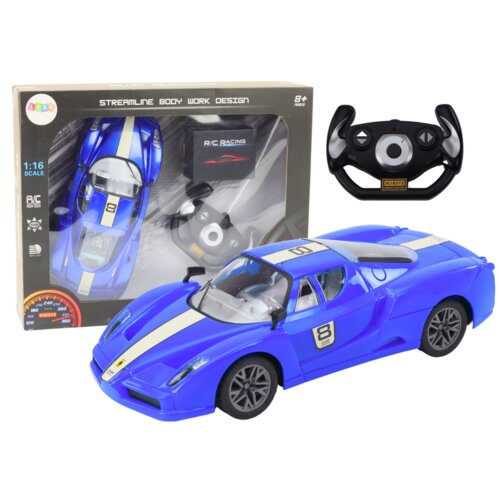  Sportski automobil na daljinsko upravljanje 1:16 R/C plave boje Slike