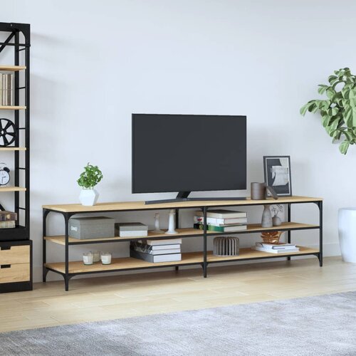 TV ormarić boja hrasta 200x30x50 cm konstruirano drvo Cene