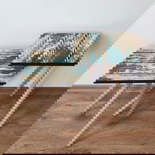 Hanah home 2Shp5 - green greencream nesting table (2 pieces) Cene