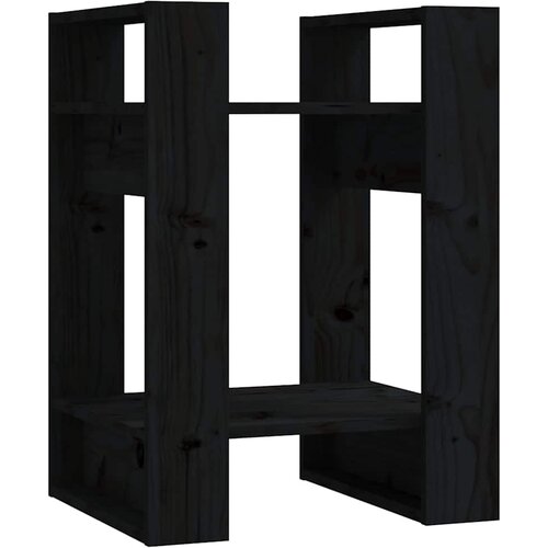  za knjige / pregrada crni 41x35x57 cm od borovine Slike