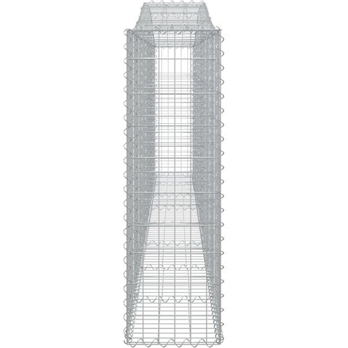  Lučne gabionske ko&amp;scaron;are 3 kom 400x30x100/120cm pocinčano željezo Slike