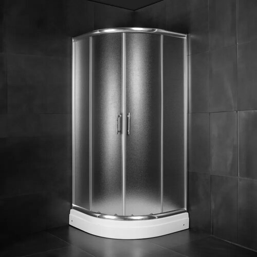 Kerasan, Minotti set tuš kabina polukružna sa tuš kadom   skidajuća obloga, mat staklo - R80x185 cm Tuš kabina + Tuš kada Cene