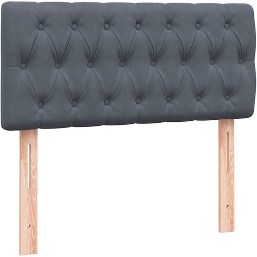 Box spring krevet s madracem tamnosivi 80 x 220 cm bar&amp;scaron;unasti Slike