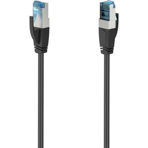 Hama 00200678 RJ45 omrežni kabel\, Patch kabel CAT 6a S/FTP 0.25 m črna 1 kos, (20419863) Cene