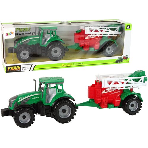  Farm Tractor with Red and Sprayer Fricative Drive Cene