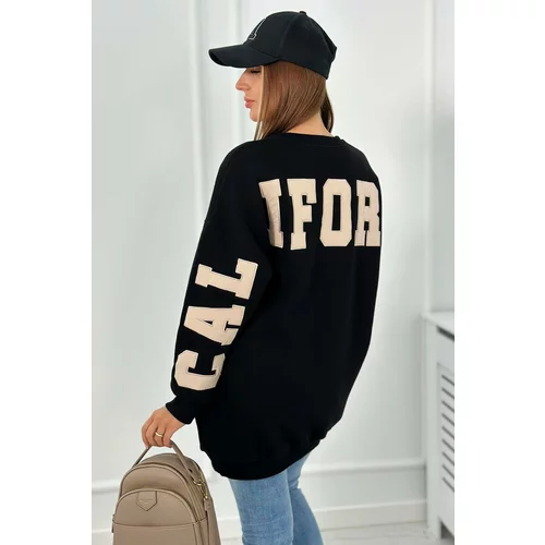 Kesi Insulated sweatshirt with California lettering black