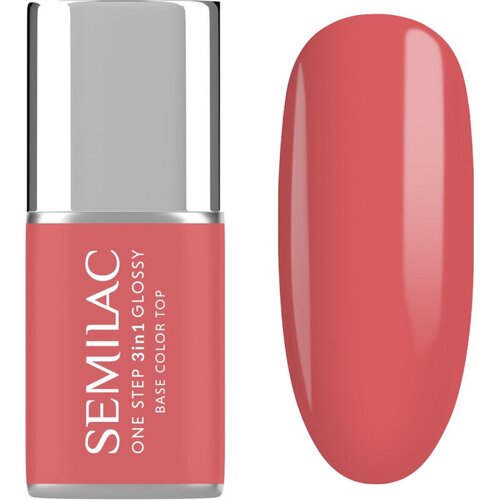 Semilac One Step 3in1 Glossy gel lak za nokte nijansa 690 Coral Pink 7 ml Slike