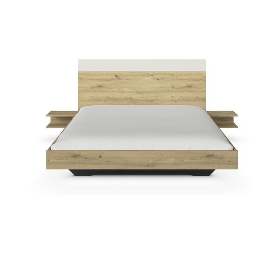 Boxxx POSTELJNA GARNITURA 180 cm x 200 cm , kovina, leseni material barve &amp;scaron;ampanjca, temno siva, hrast artisan Slike