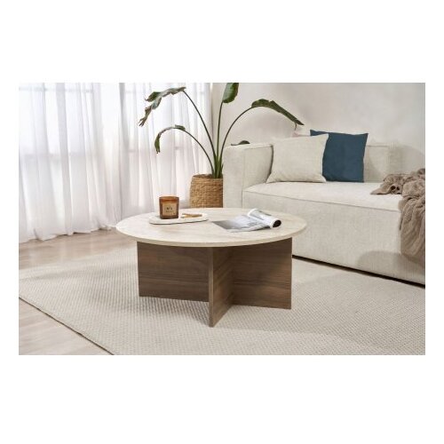Hanah home Sto za dnevnu sobu Soleil Travertine Venezia Walnut Slike