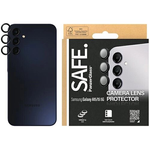 PanzerGlass OSŁONA APARATU SAFE BY NA SAMSUNG GALAXY A15 / A15 5G - Z CZARNĄ RAMKĄ, (21911664) Slike