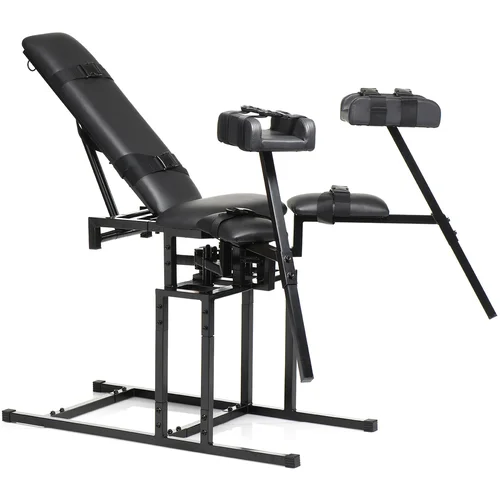 Master Series Leg Spreader Obedience Chair Black