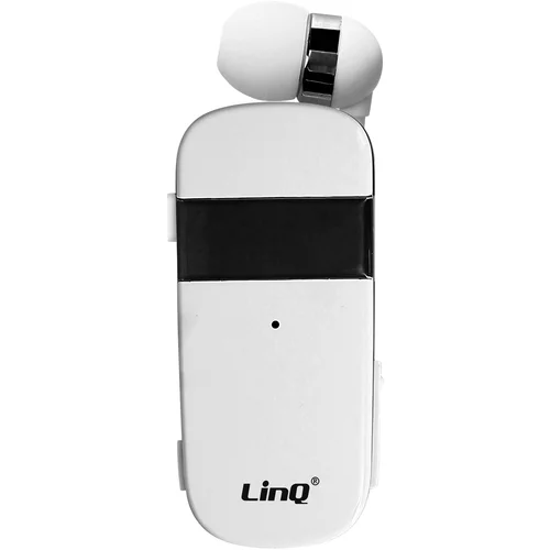 LINQ Ušesne slušalke Bluetooth, 10-urna življenjska doba baterije z izvlecnim kablom, R8344 - bela, (20731552)