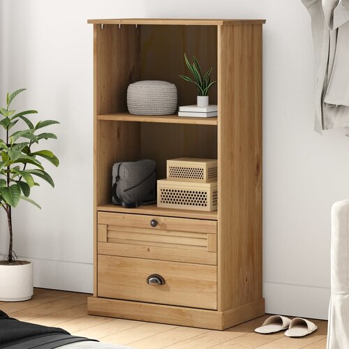 The Living Store Knjižna omara VIGO 60x35x114,5 cm trdna borovina - Knjižna Omara, (21431349) Cene