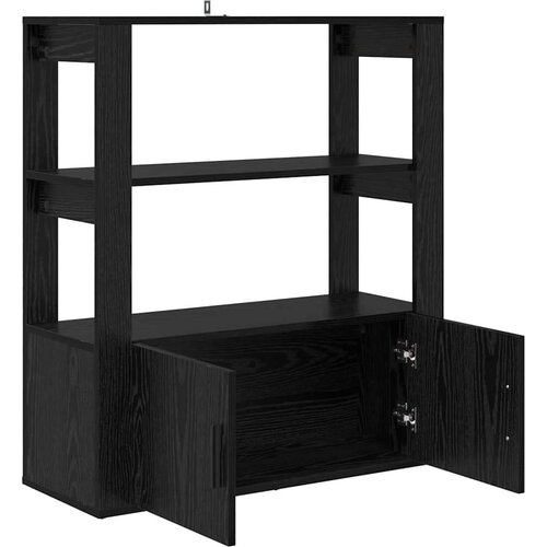 VidaXL Kreveta Crni hrast 30 x 80 x 90 cm Konstruirano drvo Slike