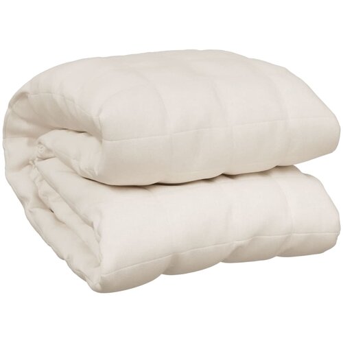 vidaXL Obtežena odeja svetlo krem 220x260 cm 11 kg blago, (20769010) Cene