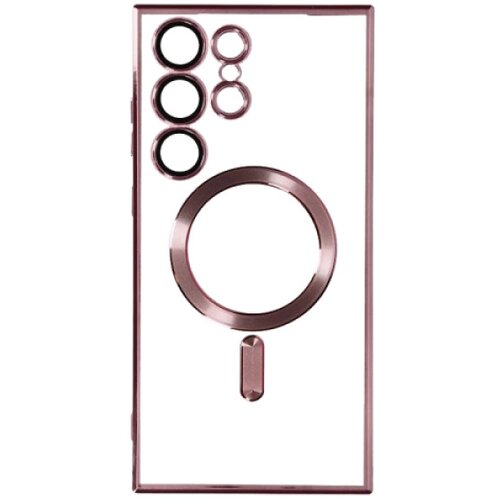 Silikonska futrola magsafe samsung S24 ultra roze Slike
