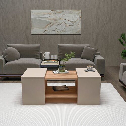 Hanah home Sartos - Atlantic Pine, Beige Atlantic PineBeige Coffee Table Set Cene