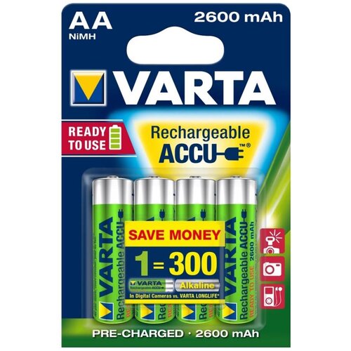 Varta 5716 - set od 4 punjivih AA baterija (NiMH) 2600 mAh, 1,2 V Cene