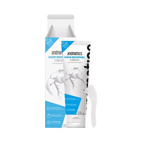 Andmetics hair removal cream men Slike