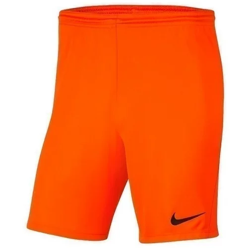Nike Kratke hlače & Bermuda Dry Park Iii Oranžna