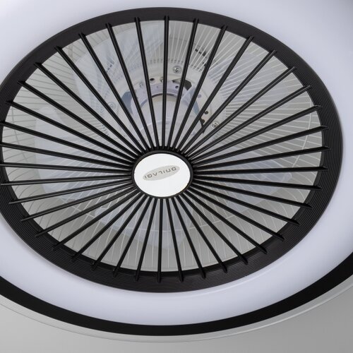  Brilagi - LED prigu&amp;scaron;iva svetiljka sa ventilatorom RONDA LED/48W/230V crna + daljinski upravljač Slike
