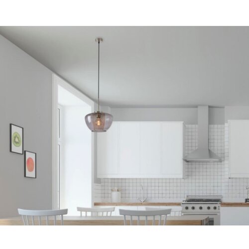 BRILONER 4016-014 - visilica na sajli SEVENTIES 1xE27/40W/230V zadimljeno siva Slike