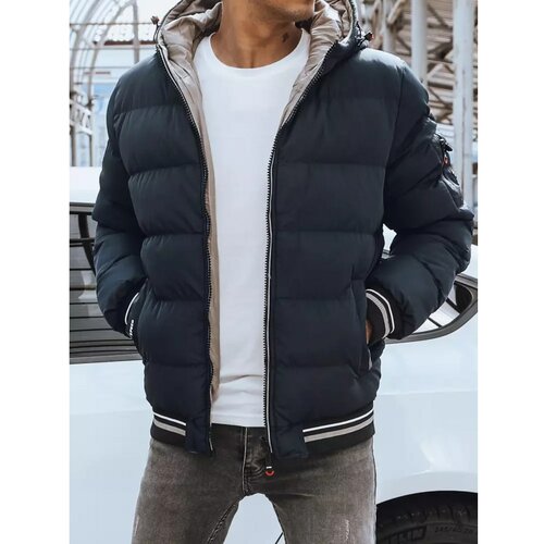 DStreet Reversible men's winter navy blue TX4207 jacket Slike