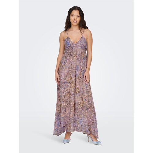 Only Brown-blue women&amp;#039;s patterned maxi-dresses Phoenix - Women Slike