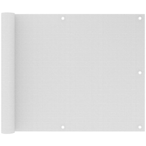 VidaXL Balkonsko platno belo 75x500 cm HDPE, (20764764) Slike